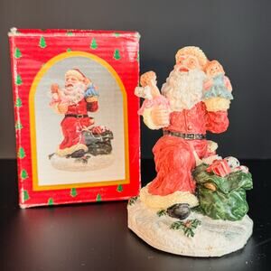 Vintage 1992 Brinn's Dolls From The North Santa Claus Figurine Christmas Boxed